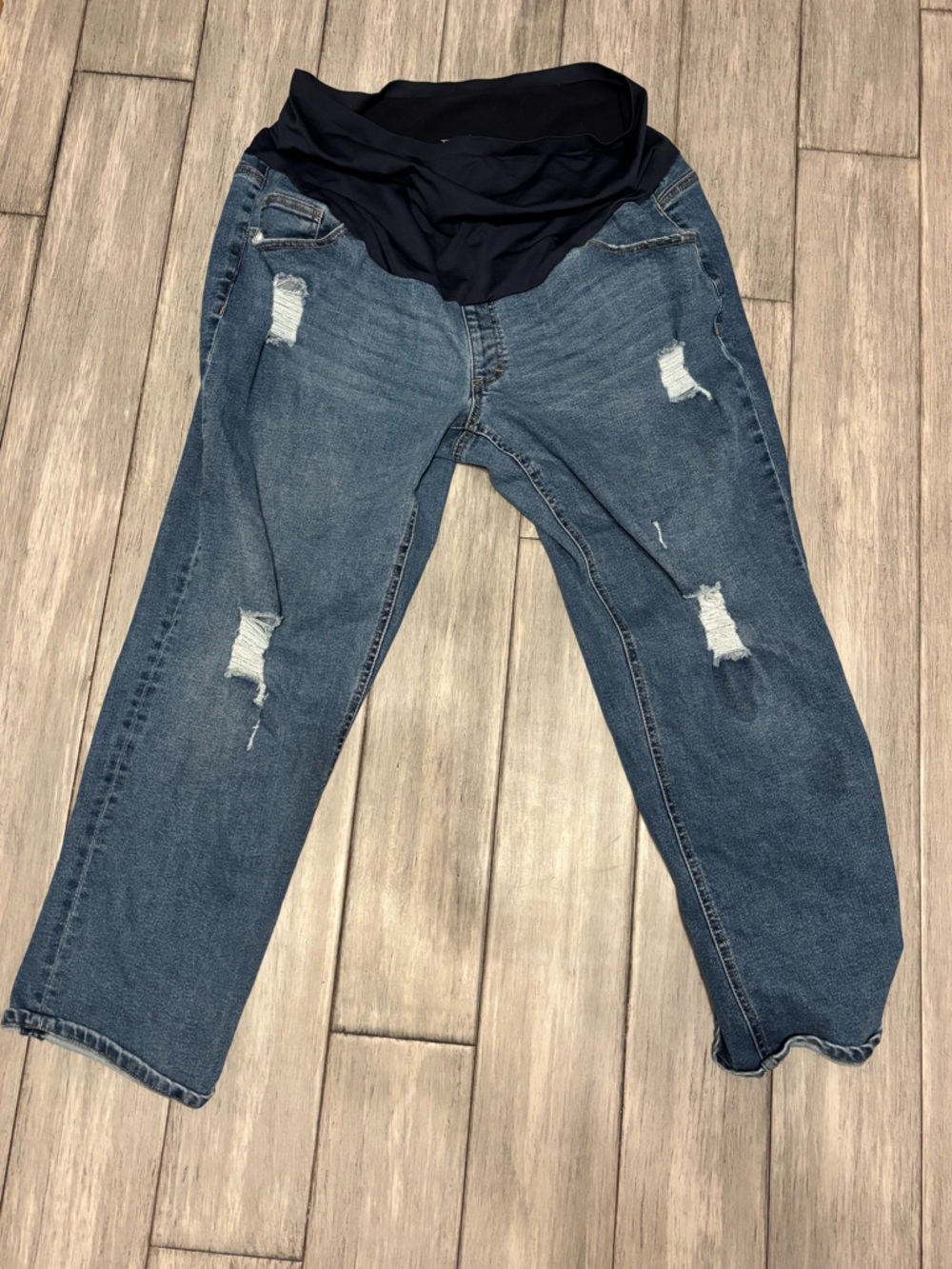 Time and Tru Maternity Jeans with Stretch Panel